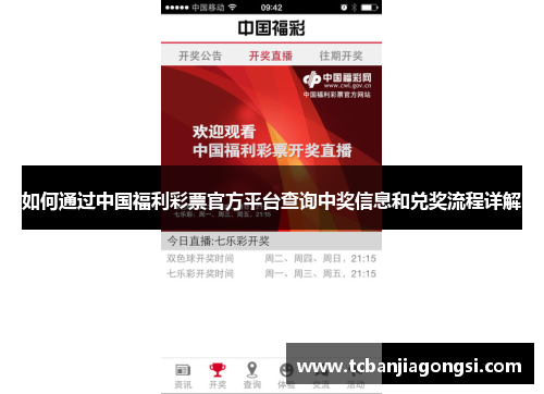 如何通过中国福利彩票官方平台查询中奖信息和兑奖流程详解